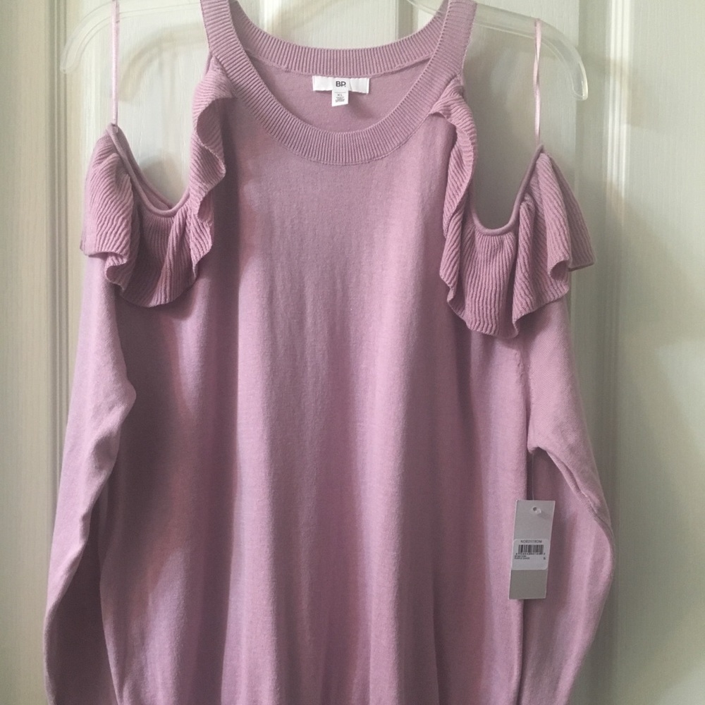 Nordstrom BP brand - Lilac open shoulder sweater